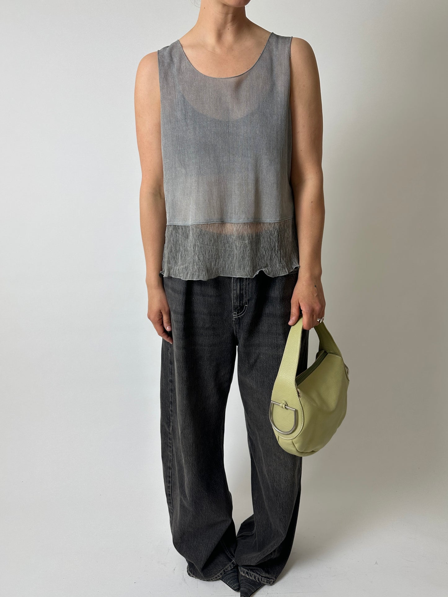 Sheer top | Grey