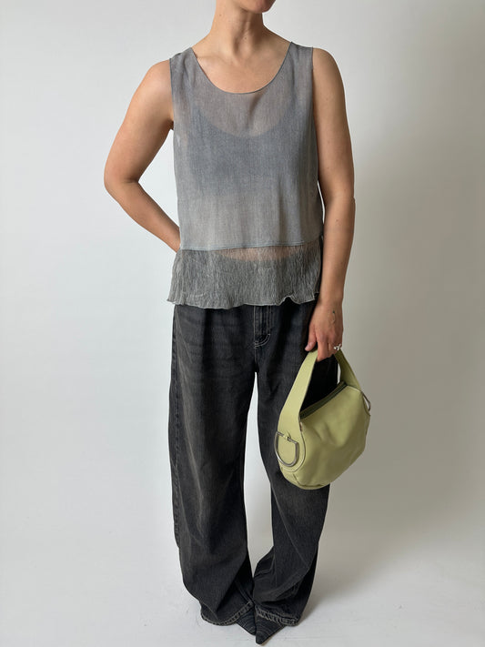 Sheer top | Grey