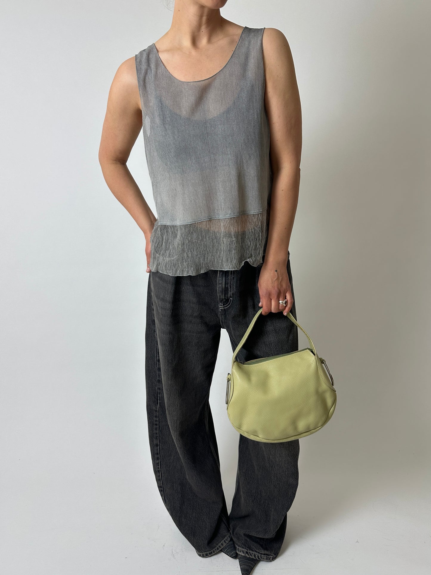 Sheer top | Grey