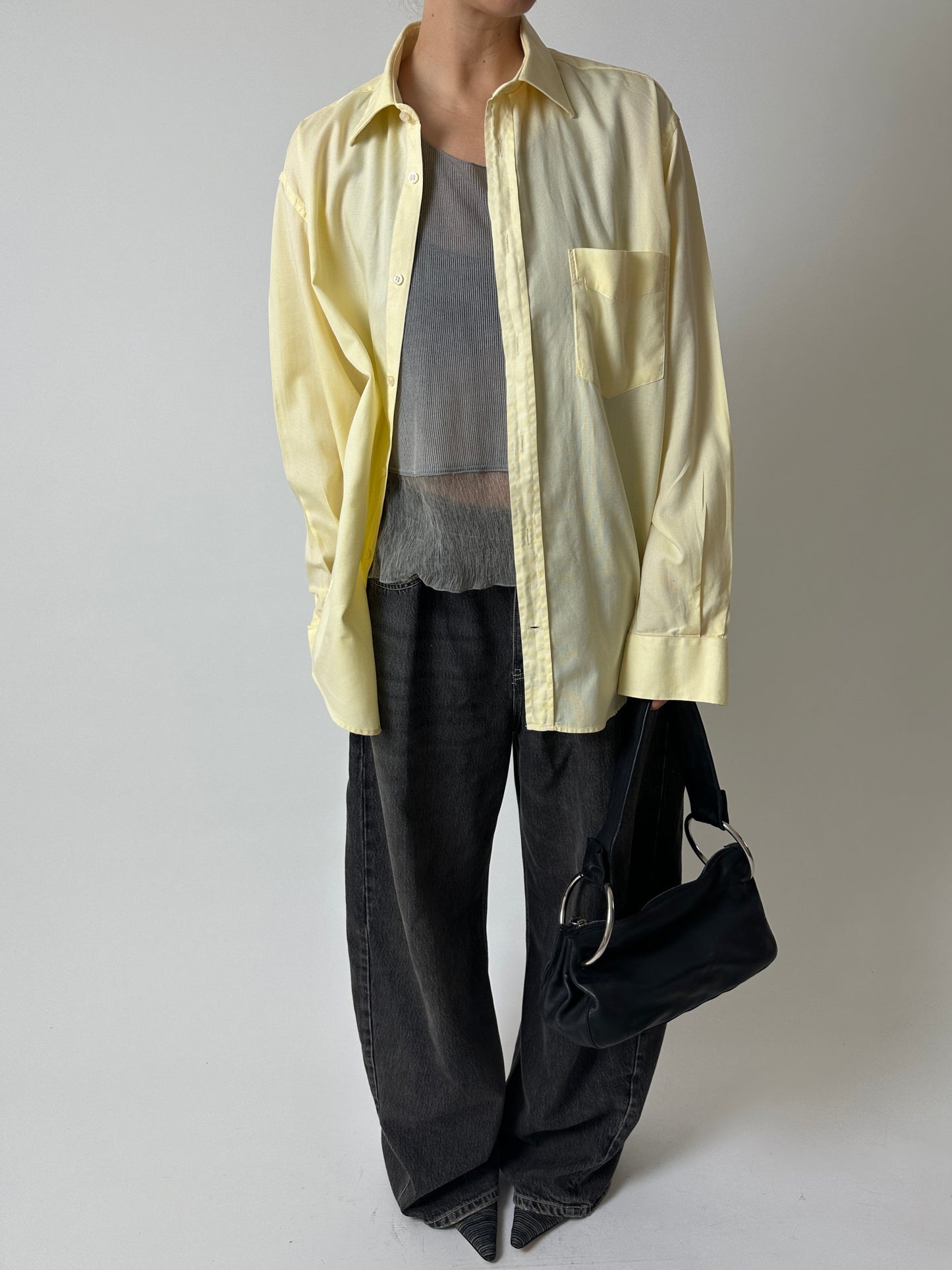 Oversized shirt | Soft yellow