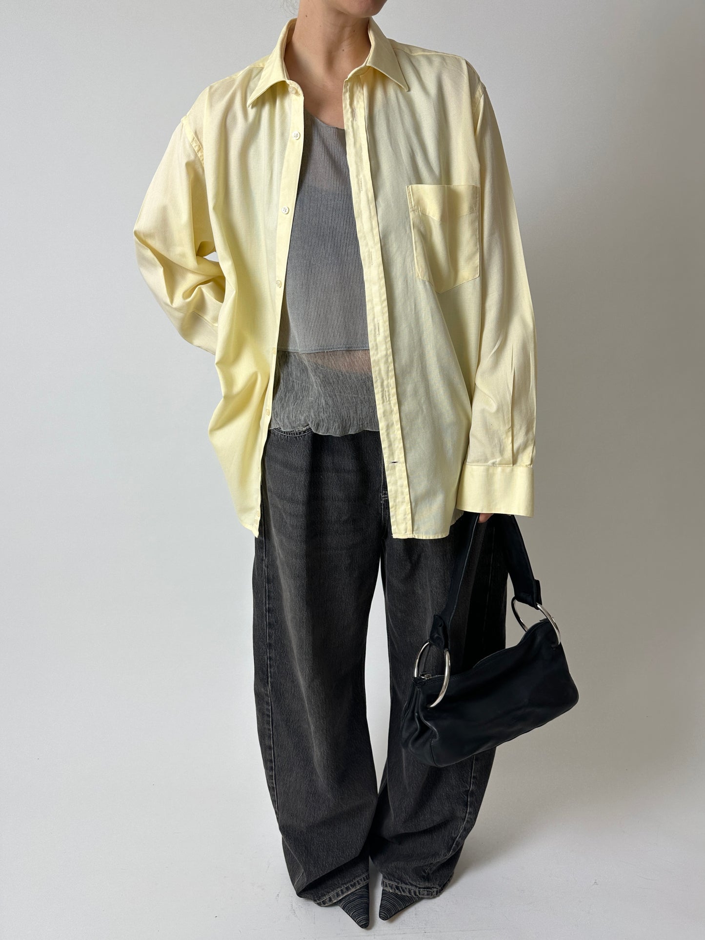 Oversized shirt | Soft yellow