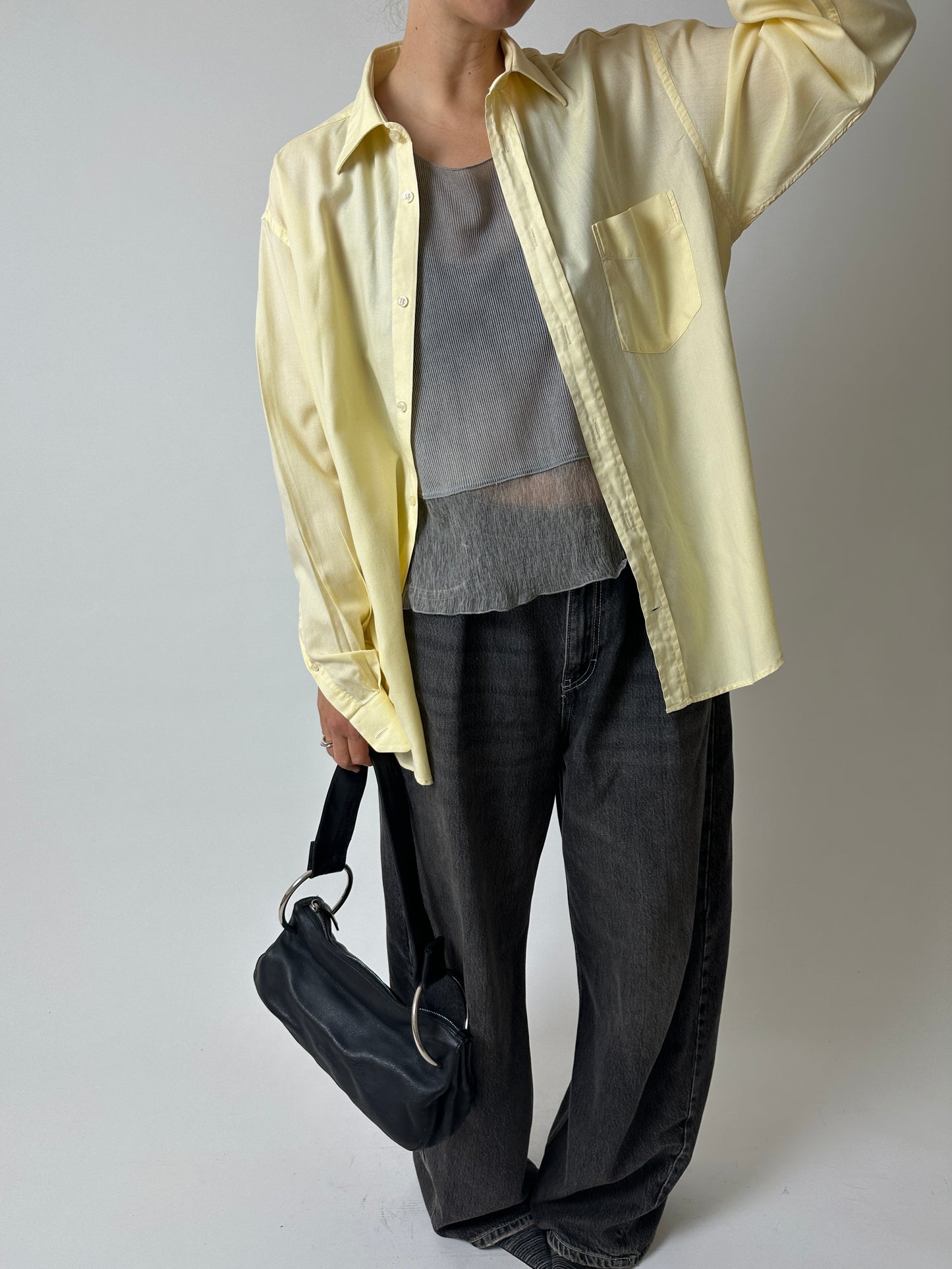 Oversized shirt | Soft yellow