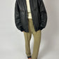 Leather bomber jacket | Black