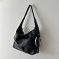 Leather shoulder bag | Black