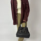 Leather shoulder bag | Dark Brown