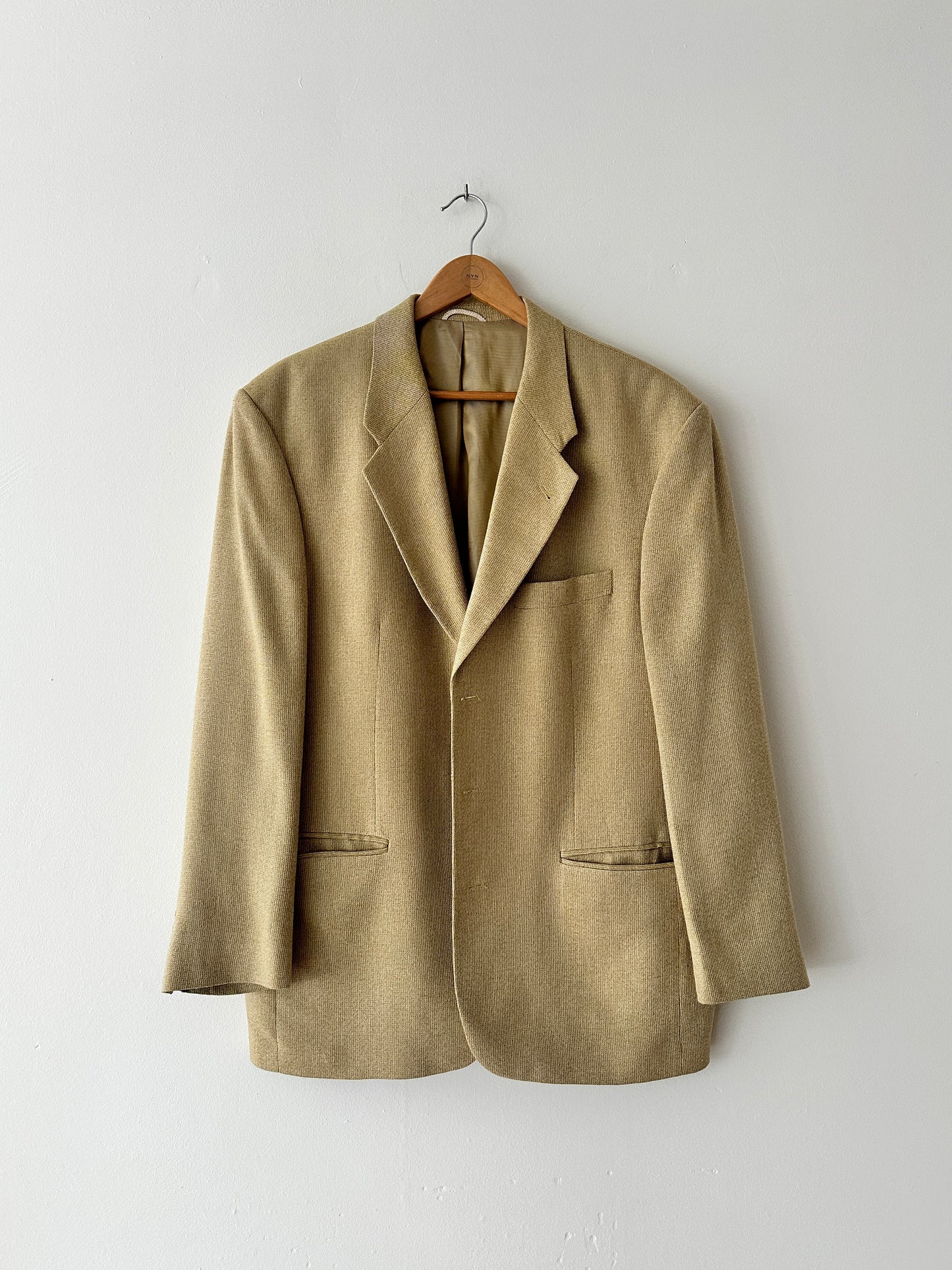 Oversized woven blazer | Dark Butter