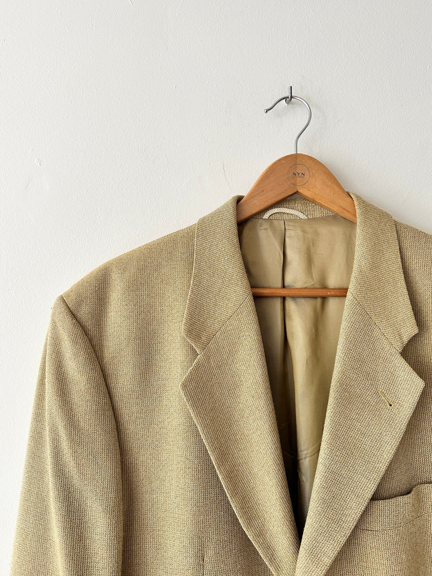 Oversized woven blazer | Dark Butter