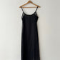 Sheer strap dress | Black