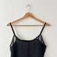 Sheer strap dress | Black