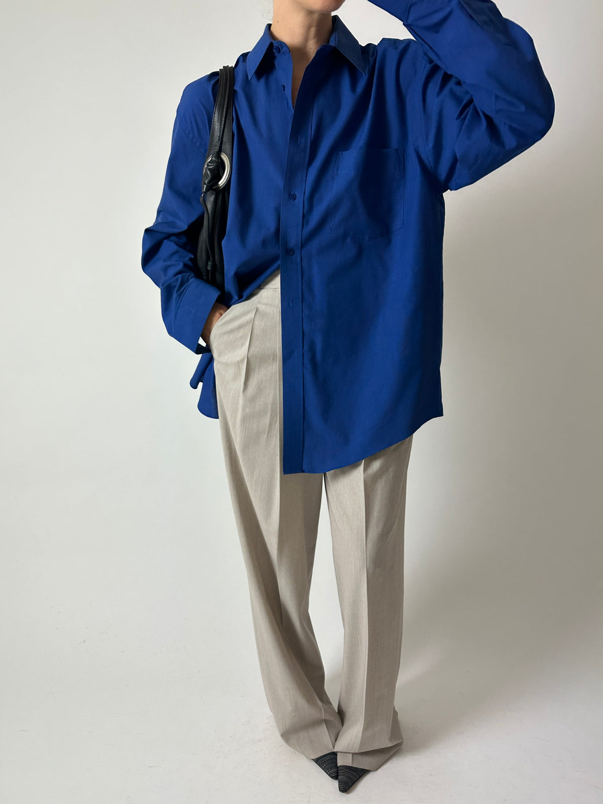 Oversized shirt | Cobalt blue