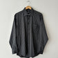 Oversized striped shirt | Black / White