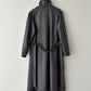 Belted wool coat | Grey