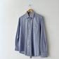 Oversized striped shirt | Blue / White