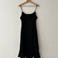 Sheer strap dress | Black
