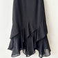 Sheer strap dress | Black