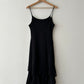 Sheer strap dress | Black