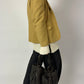 Wool fitted blazer | Ochre