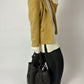 Wool fitted blazer | Ochre