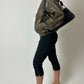 Leather bomber jacket | Green