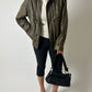 Leather bomber jacket | Green