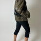 Leather bomber jacket | Green