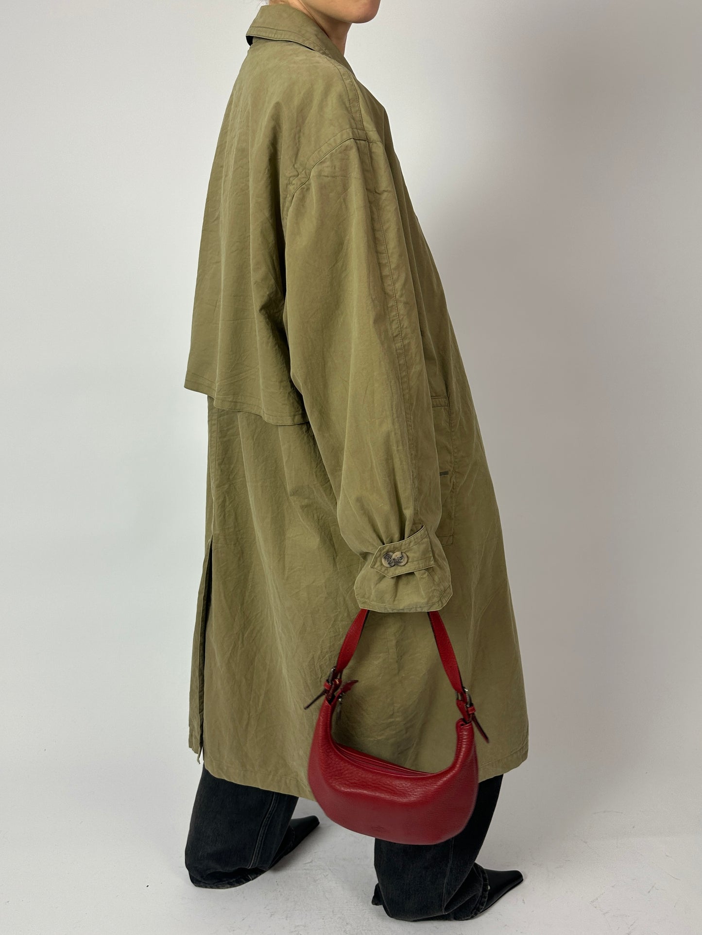 Leather shoulder / crossbody bag | Bordeaux red