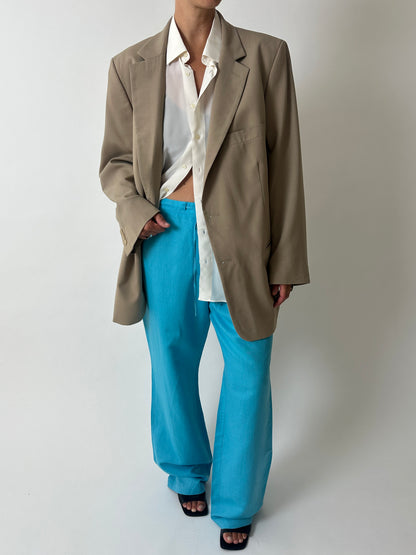 Relaxed fit blazer | Beige