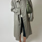 Long mac coat | Grey / beige