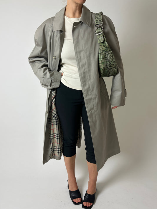 Leather shoulder bag | Forest green