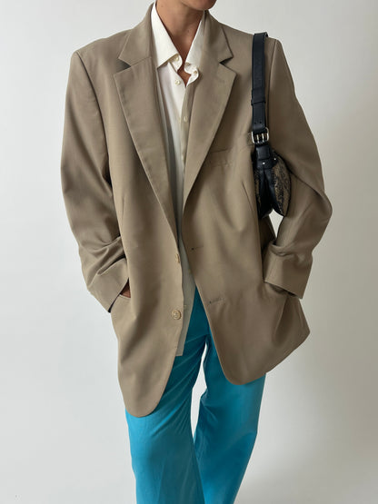 Relaxed fit blazer | Beige