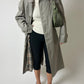 Long mac coat | Grey / beige