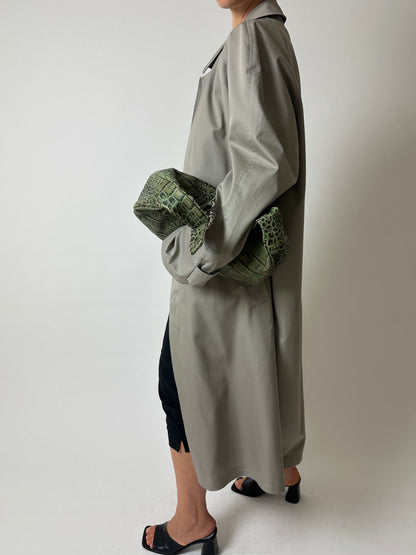Leather shoulder bag | Forest green