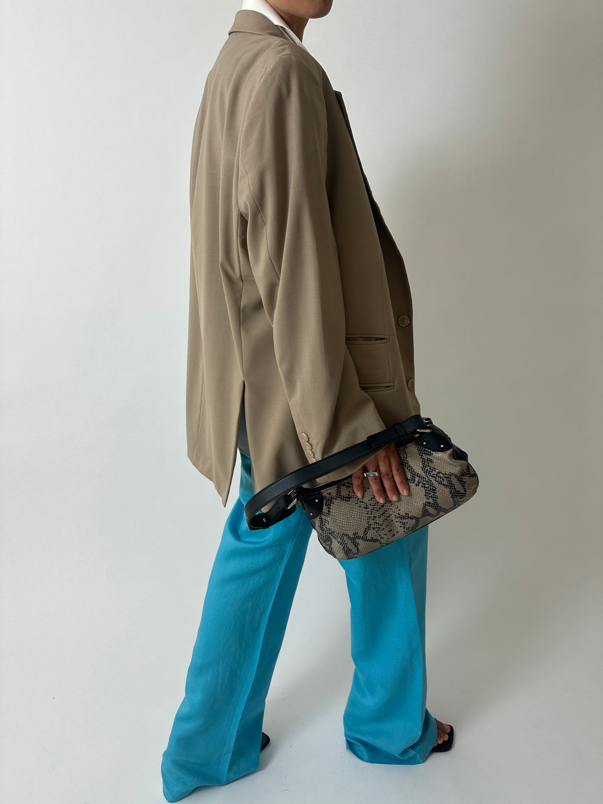 Relaxed fit blazer | Beige