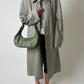 Leather shoulder bag | Forest green