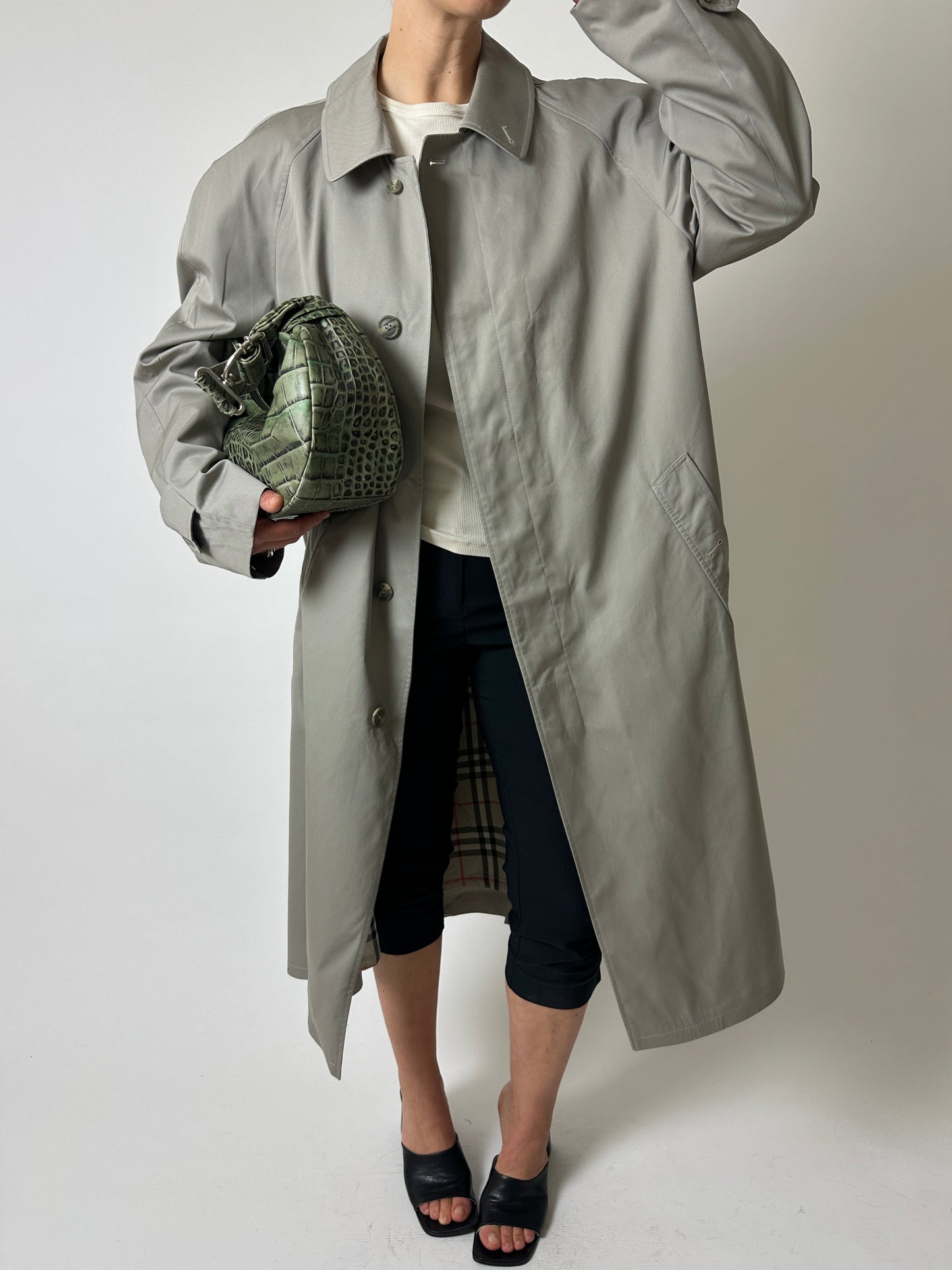 Leather shoulder bag | Forest green