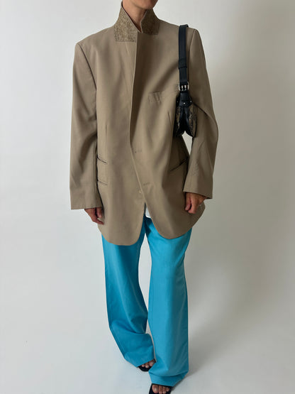 Relaxed fit blazer | Beige