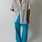 Oversized silk shirt | Off white