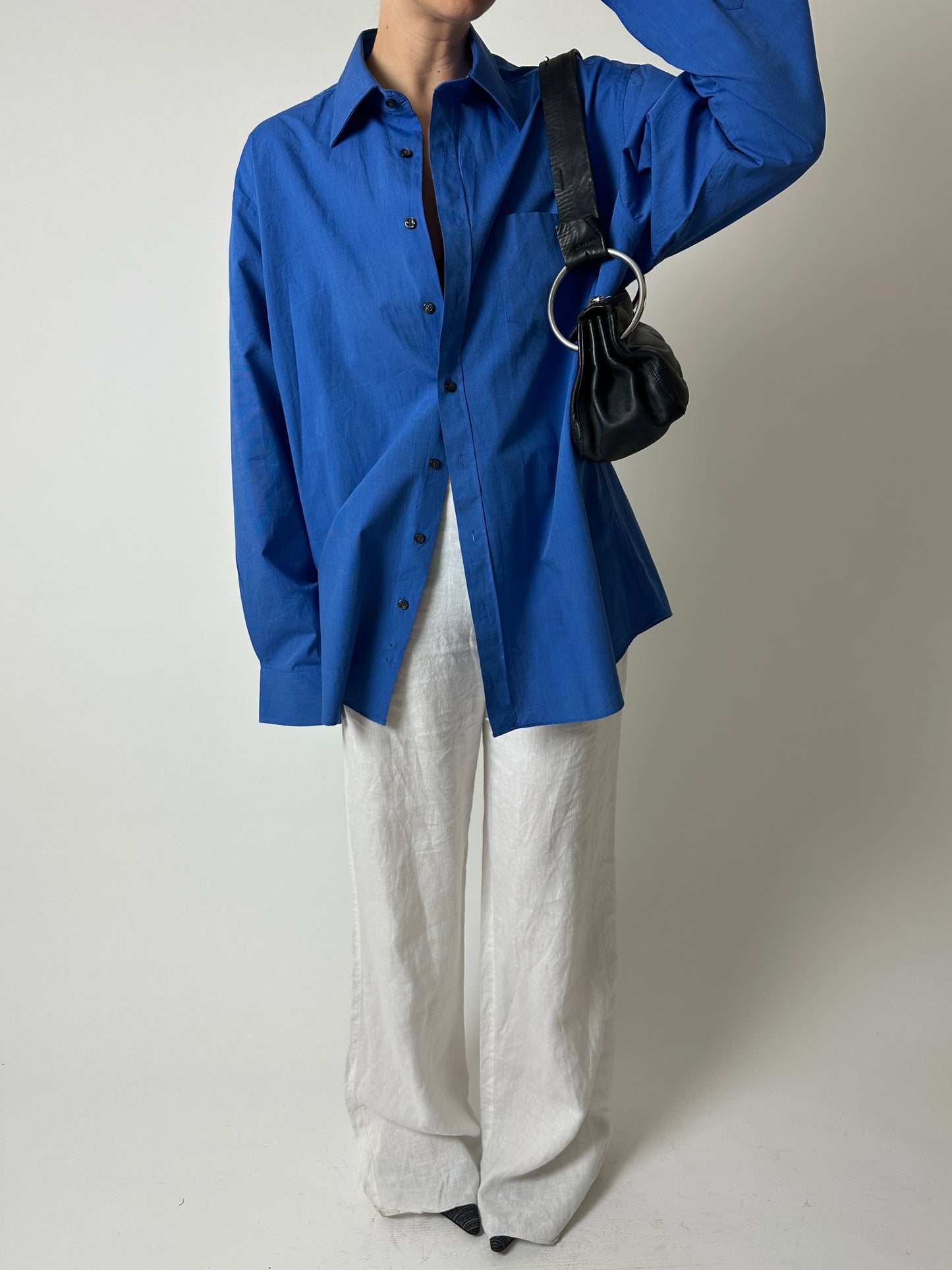 Oversized shirt | Bright blue
