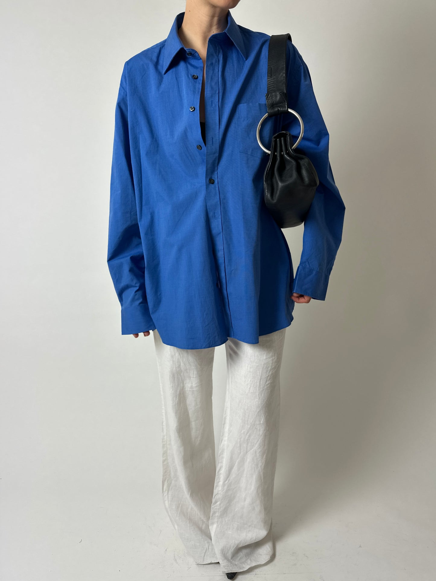Oversized shirt | Bright blue