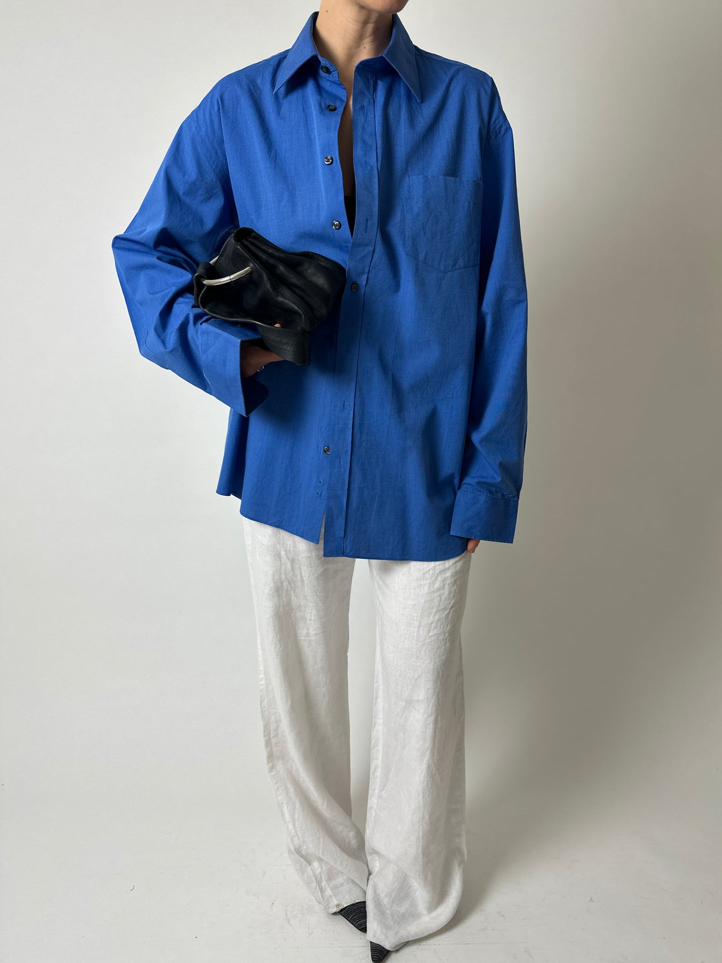 Oversized shirt | Bright blue