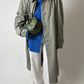 Long mac coat | Grey / beige