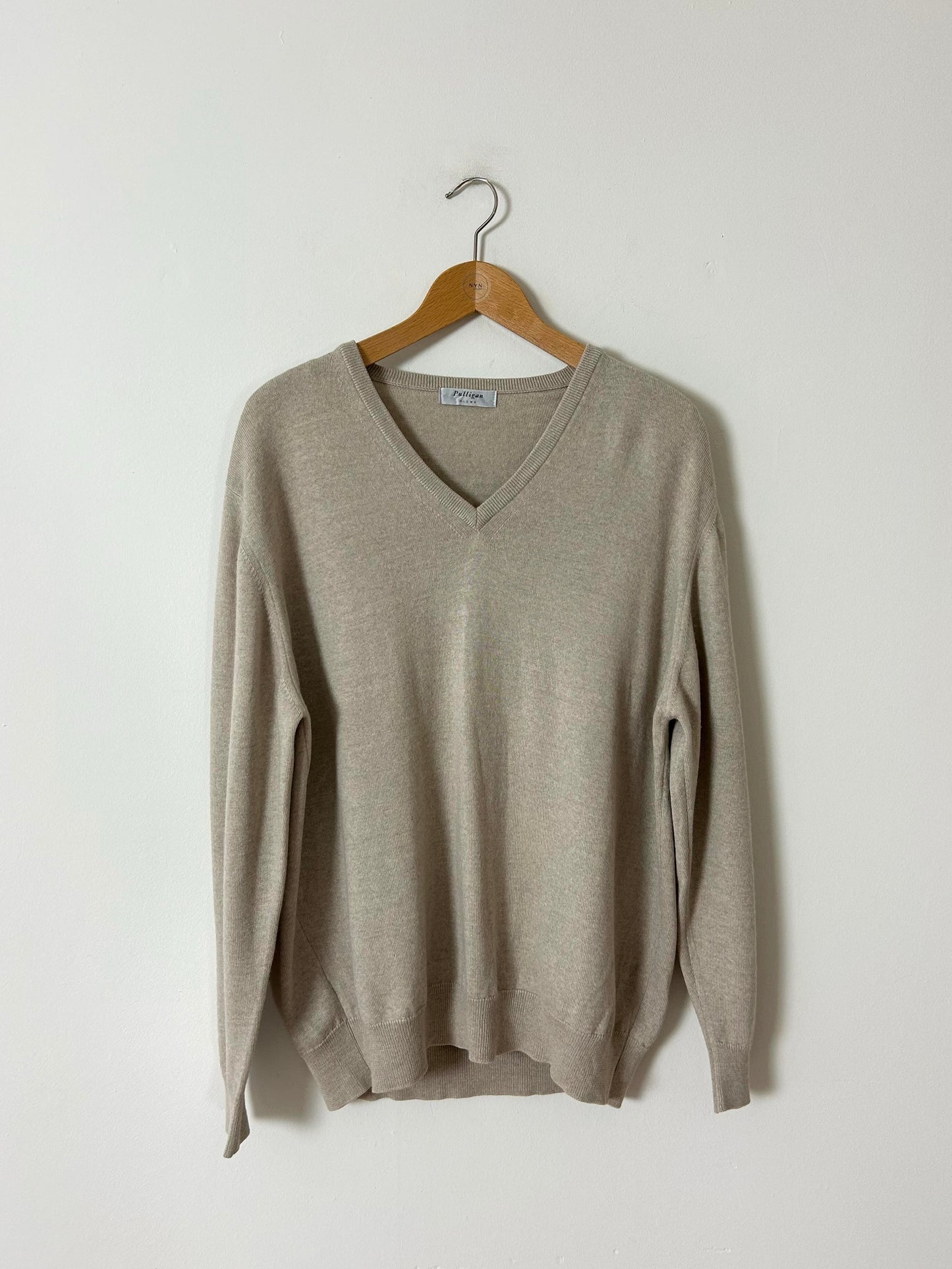 Wool blend jumper | Soft beige