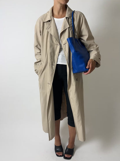 Long trench coat | Soft beige